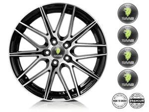 Saab Gewölbte Sticker Fortschrittlich Radiant Pulse Grid